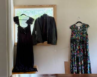 Leather jacket, nice dresses