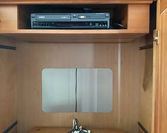 Inside armoire