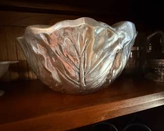 Cabbage pattern salad bowl