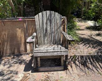 Adirondack glider chair