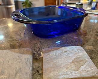 Blue baking pan