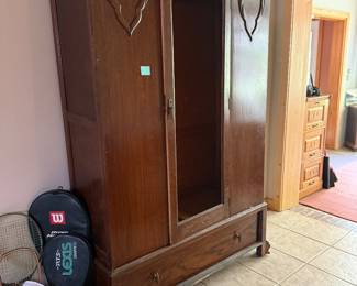 Antique armoire (missing mirror on front)