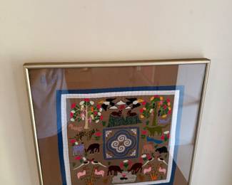 Embroidered story cloth