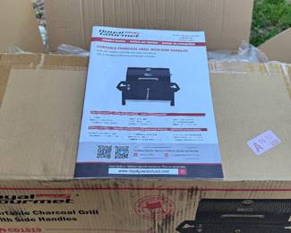 New portable charcoal grill