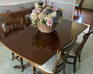 mid century dining room table
