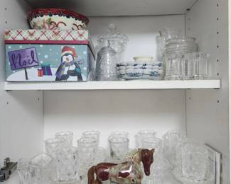 Misc. Glassware including home interiors and princess house.
