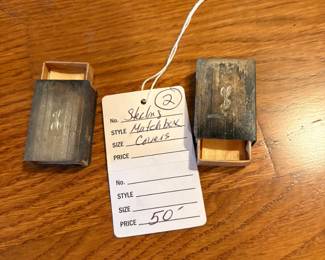 Sterling Match boxes set $50