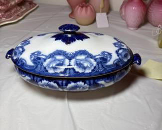 Flow Blue Transferware Pomeory England $125