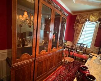 $500 China Cabinet 82.5" Tall 14 " deep 74.5 Long