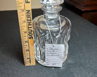 Unique clear glass decanter $40