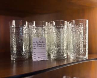 12 Sharpe Glasses $75