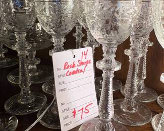 Rock Sharpe 14 Water wine glasses $75