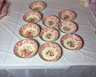 Royal Doulton Pomeroy 10 pc Red $165 set