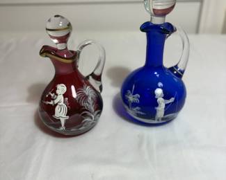Mary Gregory Cruets $50 pair