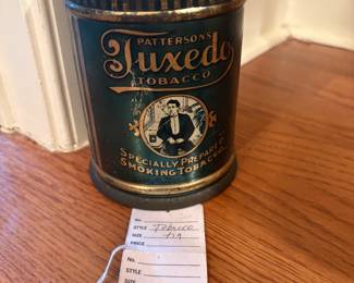 Tuxedo Tobacco tin $15