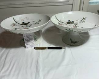 Haviland Limoges Butterfly Bird Footed bowls $35 set