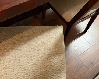 one dining chair has damage