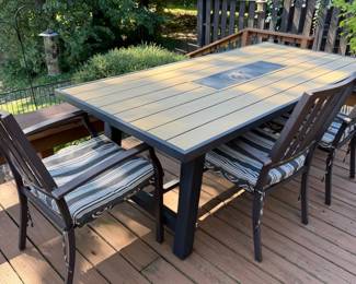patio table and chairs
