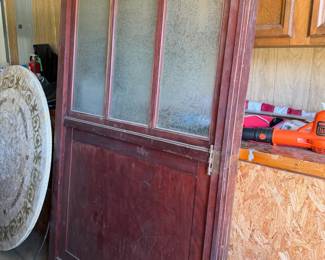 door from reclaimed wood