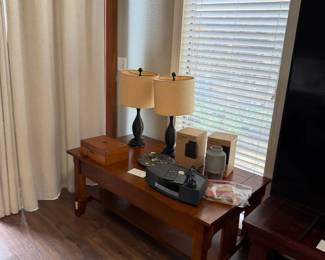 lamps, coffee table
