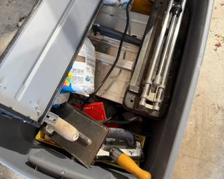 tile cutter and supplies