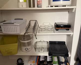 bread machine, organizers, light bulbs, kitchen