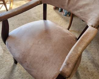 Two MCM Leather Chairs.