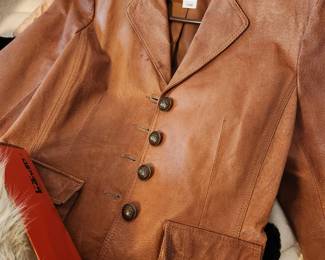 Beautiful Vintage and Contemporary Women's Clothes - Size Medium - Vintage Leather.