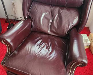 Very nice Brown Leather Recliner.
