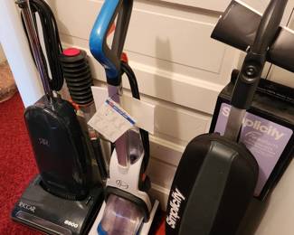 Vacuums and Rug Cleaners.