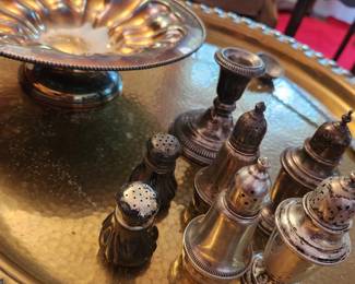 On the Right are the Sterling Silver Pieces.