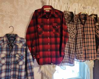 An aray of Pendleton Shirts