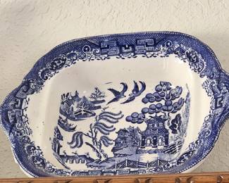 Blue Willow serving platter.
