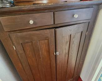 Antique Wooden Jelly Cabinet or Pie Safe.