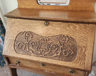 Fabulous Antique Victorian Secretary Desk