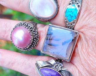 Sterling Silver Rings.