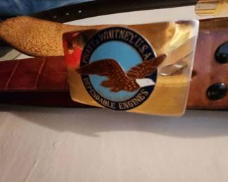 Pratt & Whitney Historic Aircraft Engine Division 'Dependable Engines' - Belt Buckle