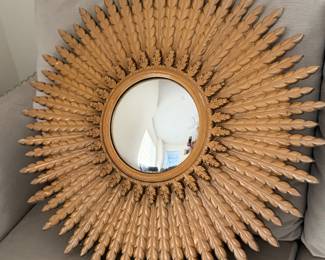 Resin sunburst mirror 