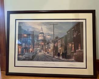 Signed Limited Edition – “Winter in Annapolis” by Paul McGehee