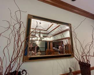 Large Decorative Framed Wall Mirror