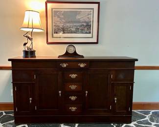 Traditional Mahogany Sideboard / Buffet Cabinet