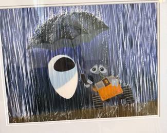 Wall-E hand numbered limited edition piece "Asleep in the Rain" 37/195 with COA
