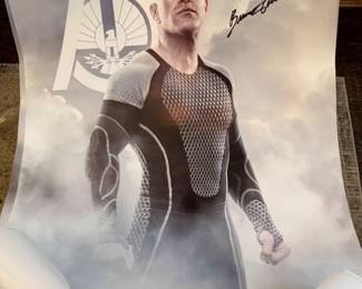Hunger Games Catching Fire 2013 SDCC Poster - Signed - Bruno Gunn
