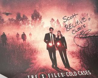 Signed X Files Cold Cases Poster