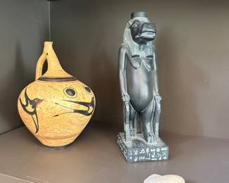 (left) Greek Minoan Prochous Vessel
