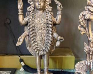 Brass Maa Kali Hindu Goddess Statue