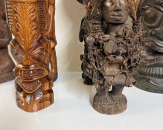 (Right) African Kongo Nkisi Nkondi Nail Fetish Doll