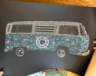 Dharma Initiative Volkswagon Van - Lost Limited Edition Poster