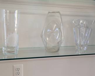 Multiple Crystal Flower Vases