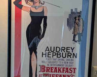 Framed movie theater posters